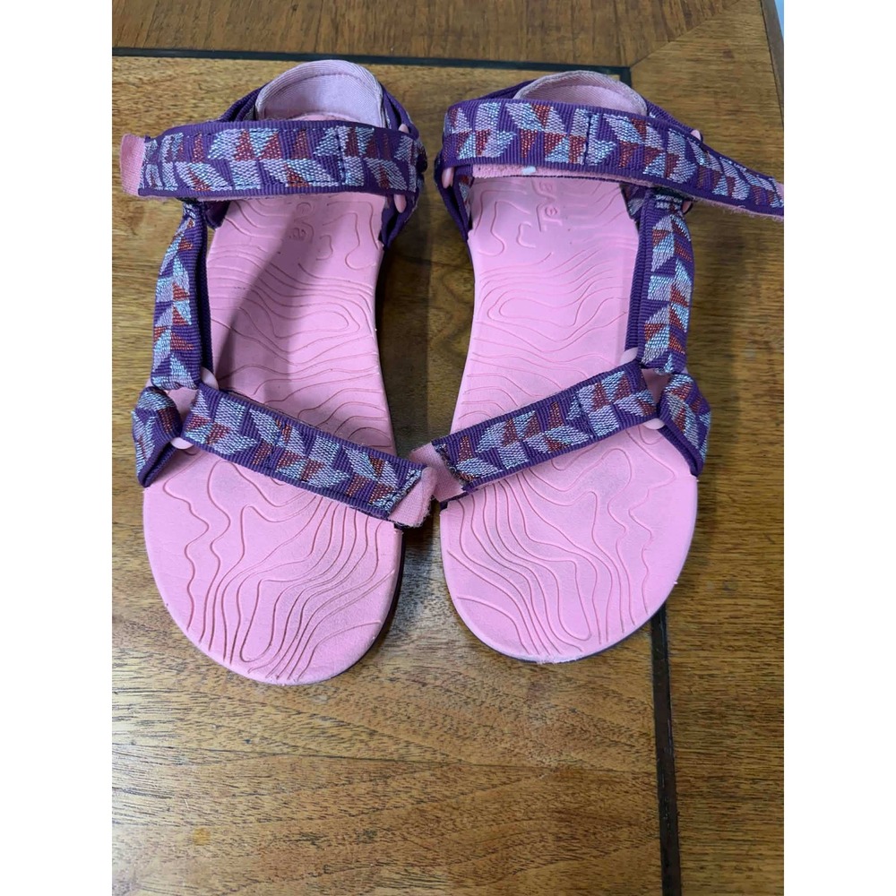 Teva Womens Size 5 Hurricane XLT2‎ Pink Purple Geometric Sport Sandals 1019535Y